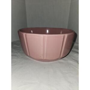 Vintage Morton Pottery 12 Panel 8" Bowl Pink